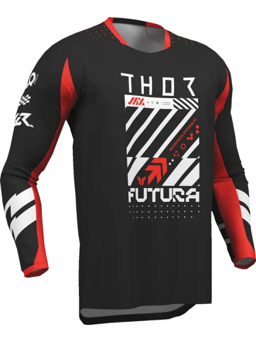 Детско Джърси THOR YTH Launchmode Futura BLK/RD